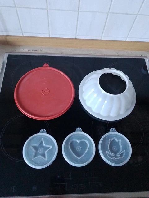 Couvercle Tupperware Vintage Pour Moule Gelée – Forme Fleur – Modèle 620-5 – Plastique
